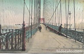 Postales: NEW YORK - PROMENADE BROOKLYN BRIDGE - SIN CIRCULAR